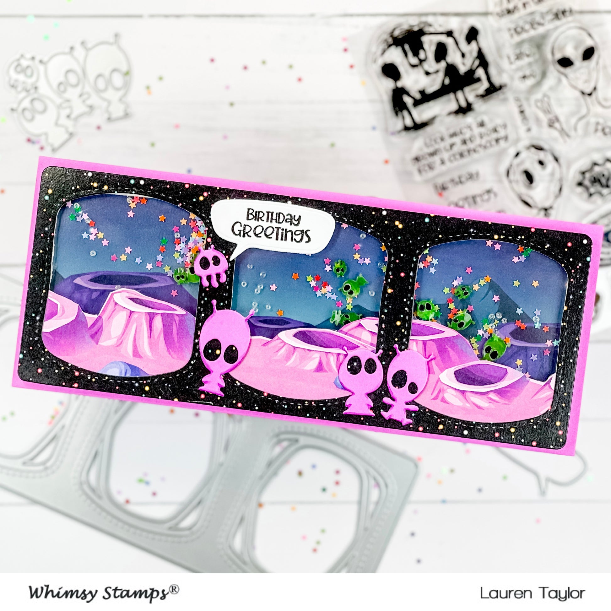 **NEW Space Minions Die Set - Whimsy Stamps