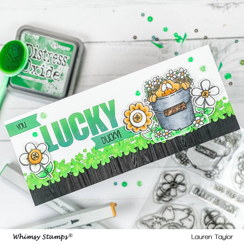 Lucky Ducky Clear Stamps - Whimsy Stamps