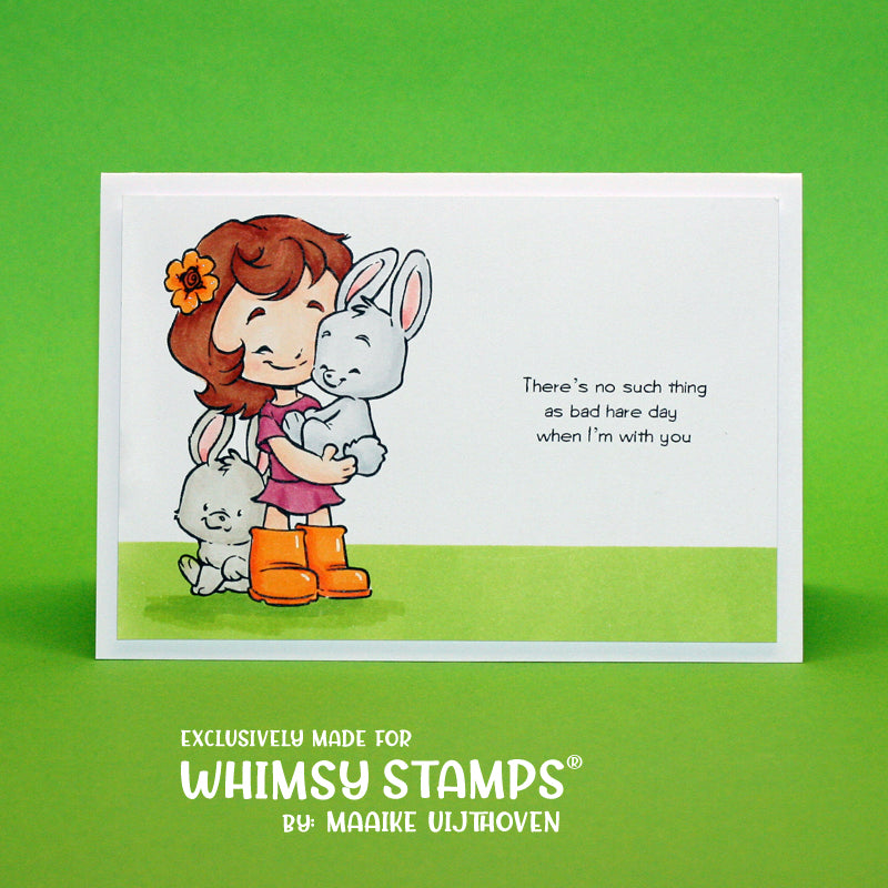 Cinnamon and Bunnies - Digital Stamp - Whimsy Stamps