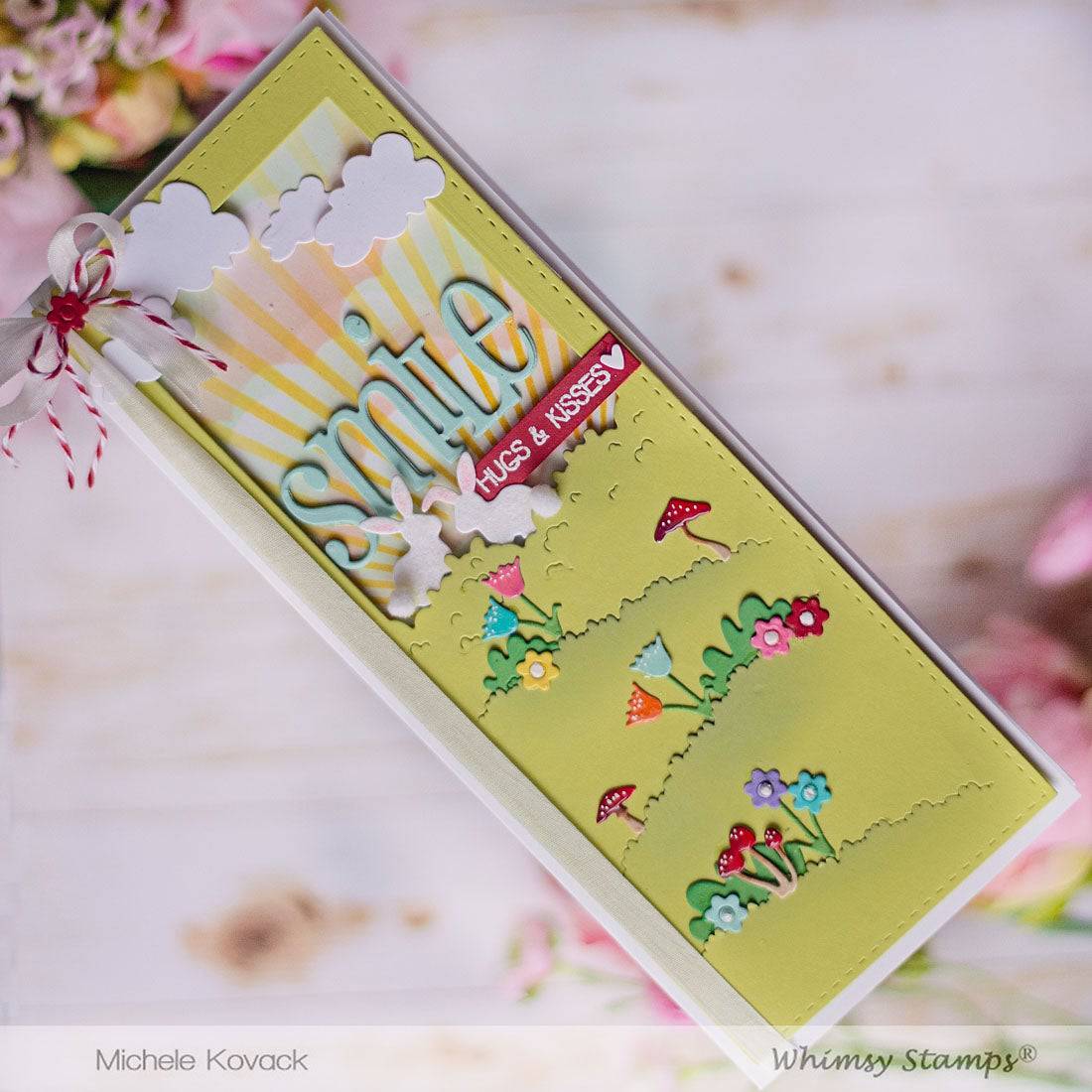 Slimline Meadow Die Set - Whimsy Stamps