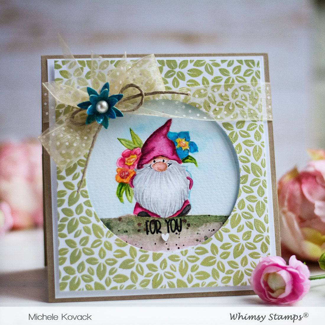 Gnome Think Spring Clear Stamps - Whimsy Stamps