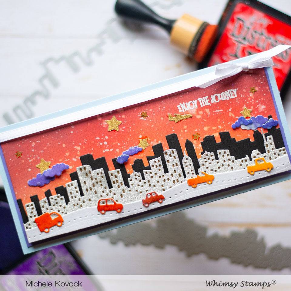 Slimline Cityscape Die Set - Whimsy Stamps