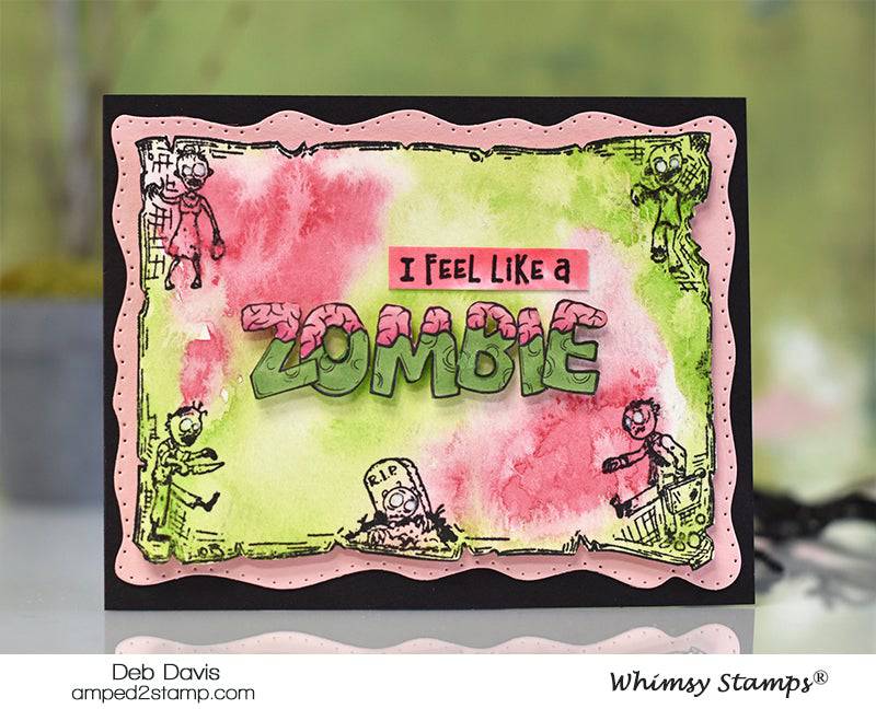 Zombie-Licious Clear Stamps - Whimsy Stamps