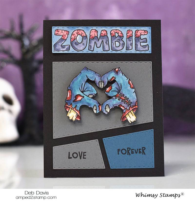 Zombie-Licious Clear Stamps - Whimsy Stamps