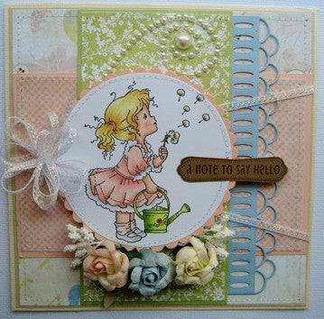 Dandelion Girl - Digital Stamp - Whimsy Stamps