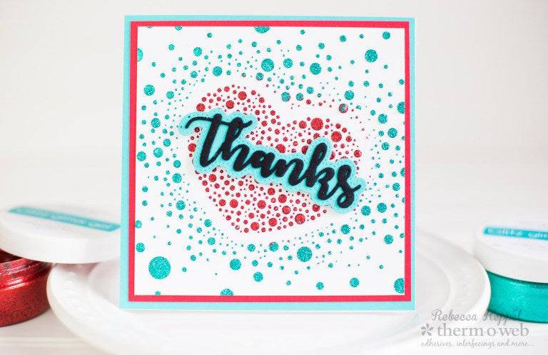 Speckled Heart Stencil - Whimsy Stamps