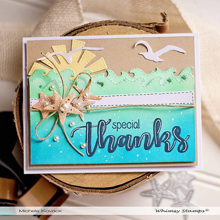 Kinetic Straight Waves Die Set - Whimsy Stamps