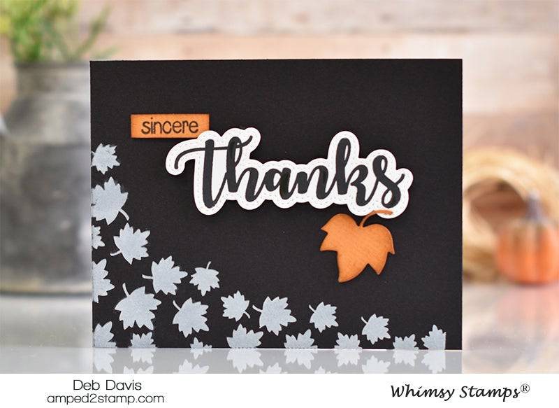 Fall Dangle Stencil - Whimsy Stamps