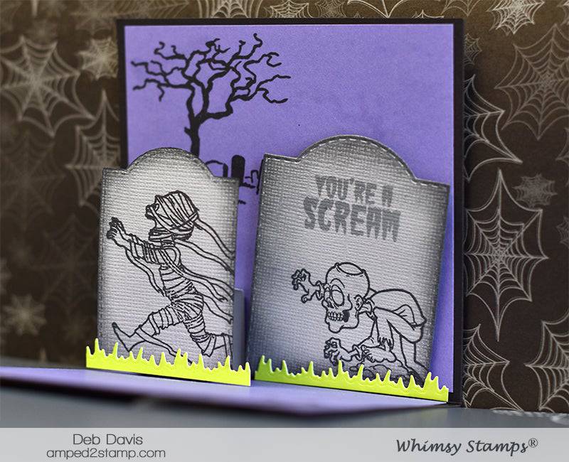 Halloween Scream Clear Stamps - Whimsy Stamps