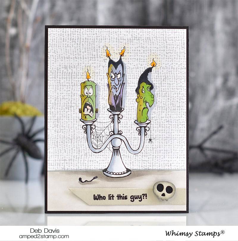 Candle Creeps Clear Stamps - Whimsy Stamps