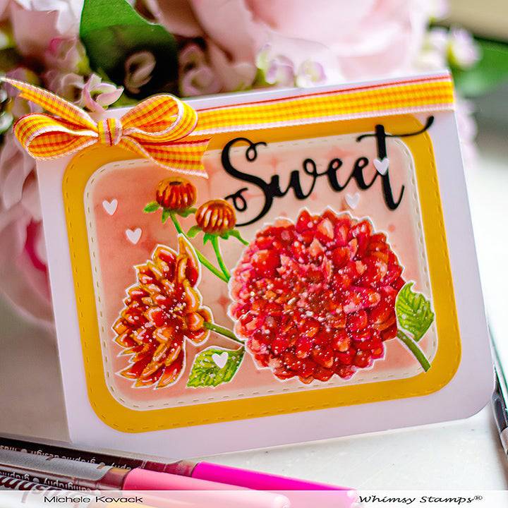 Sweet Word and Shadow Die Set - Whimsy Stamps