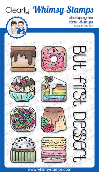 **NEW Sweet Tiles - Desserts Clear Stamps - Whimsy Stamps