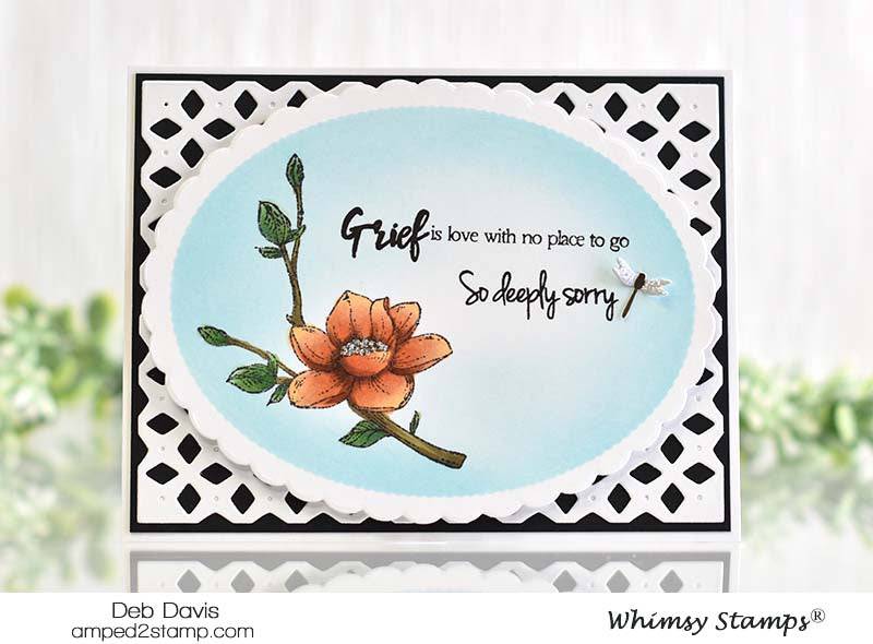 Sympathy So Deeply Sorry Clear Stamps - Whimsy Stamps