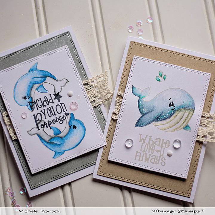 Whale of a Time Clear Stamps - Whimsy Stamps