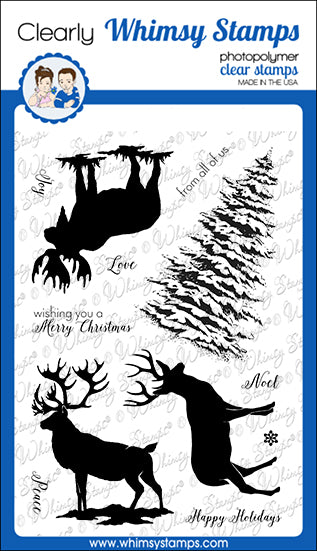 **NEW Woodland Silhouettes Clear Stamps - Whimsy Stamps