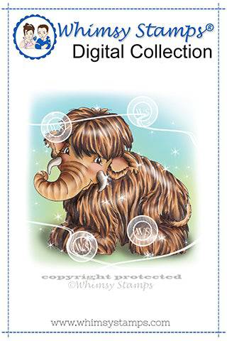 Woolly Mammoth - Digital Stamp - Whimsy Stamps